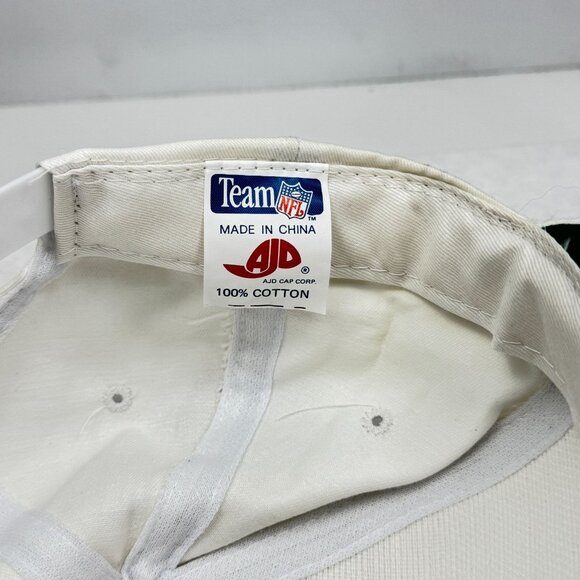 Vintage 1992 Super Bowl XXVI Snapback Hat White Adjustable NFL Team Cap with Pin - Picture 6 of 13